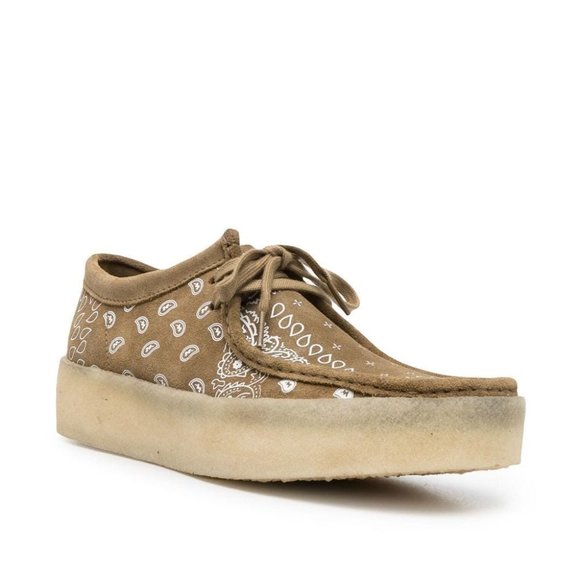 clarks Wallabee Cup Dark Olive print main image 5